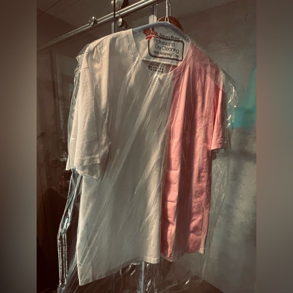 2 ITEM BUNDLe - Maison Margiela Vintage Y2K Shirt - yellow white - XL - red